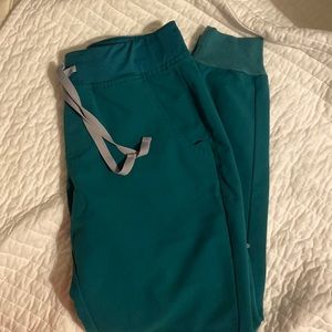 Figs Zamora Hunter Green Scrub Pants